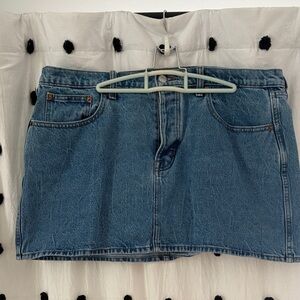 Universal Thread Mini Light Blue Denim Skirt